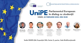 UniPE – Parlamentul European în dialog cu studenții SNSPA