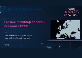 Eveniment lansare selecție mobilități de studiu Erasmus+ FCRP - 27.03.2023, 10:00